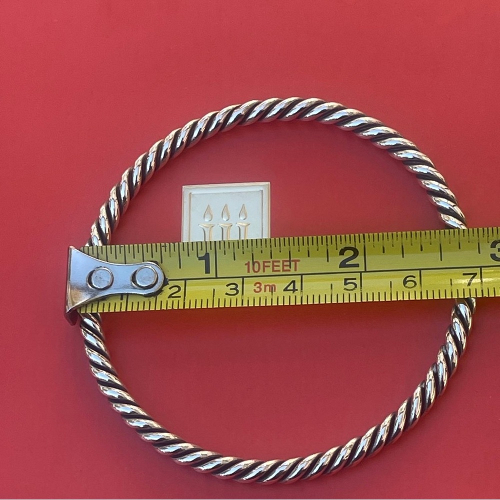 James Avery Twisted Rope Solid Sterling Silver Ba… - image 4